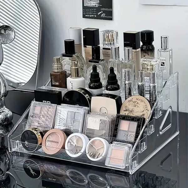 REDANT Perfume Organizer, Cologne Organizer for Men - Multifunctional Vanity Organizer, Skincare Organizer, Perfume Stand, Tiered Tray Stand, Acrylic Organizers, Makeup Organizer Countertop, 1 PCS