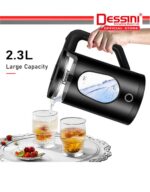 Dessini Electric Kettle 2.3 Liters - 2000 Watts - Image 2