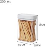 Acrylic Seasoning Set 9 * 1 for Legumes, Sugar, Coffee, Tea, Kitchen Set Versatile and Different Sizes (Copy) - Image 6