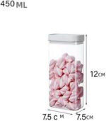 Acrylic Seasoning Set 9 * 1 for Legumes, Sugar, Coffee, Tea, Kitchen Set Versatile and Different Sizes (Copy) - Image 5