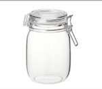 Ikea KORKEN - Jar with lid, clear glass - 1 l