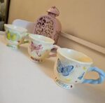 Porcelain Mug 350ml Beautiful Butterflies with Attractive Colors Elegant Design for Tea and Coffee Drinks Suitable for Gifts and Occasions (Yellow) - Image 4