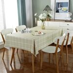 137 * 183cm Table Cloth Vinyl Checkered Tablecloth for Rectangle Table Wipe Clean Tablecloth for Kitchen Dining Table - Image 5