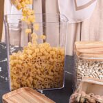 Acrylic Containers Kit Contain Three Different Sizes With Sealed Airtight Lid Ideal To Keep Legumes Fresh And Practical For Kitchen Set Of 3 Pieces Transparent Beige - Image 4