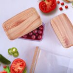 Acrylic Containers Kit Contain Three Different Sizes With Sealed Airtight Lid Ideal To Keep Legumes Fresh And Practical For Kitchen Set Of 3 Pieces Transparent Beige - Image 5