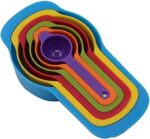 Plastic 6 pcs measuring spoon cup set with different capacity - Image 3