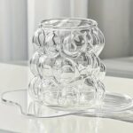 Portal glass Heat Resistant Grape Shape Korean Coffee Cup Tea Dessert Glass Cup Water Mugs Drinking Mugs 350ml