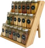 Pacific Moon Tree Bamboo Spice Rack and Organizer, 3-tier Seasoning Spice Jar Organizer, Excellent Tiered Wooden Spice Racks Free Standing for Cabinet Drawers and Countertop - Image 3