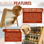 Pacific Moon Tree Bamboo Spice Rack and Organizer, 3-tier Seasoning Spice Jar Organizer, Excellent Tiered Wooden Spice Racks Free Standing for Cabinet Drawers and Countertop - Image 5