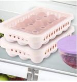 Kabas Plast Plastic Egg Organizer Case For 15 Pieces with Cover - Assorted Colors - Image 4