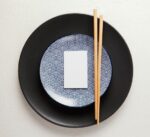 Generic Decorative Porcelain Serving Plate, Round Blue Wave Pattern, 23cm Large Size for Desserts and Elegant Dining - Image 3