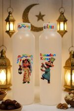 Ramadan Juice Serving Bottles Clear Acrylic Festive Pattern Durable Lightweight Juice Jug for Hospitality - Image 5