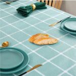 137 * 183cm Table Cloth Vinyl Checkered Tablecloth for Rectangle Table Wipe Clean Tablecloth for Kitchen Dining Table - Image 3
