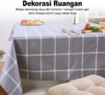 137 * 183cm Table Cloth Vinyl Checkered Tablecloth for Rectangle Table Wipe Clean Tablecloth for Kitchen Dining Table - Image 4