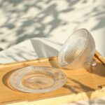 Generic Glass Date Container with Ribbed Base, Dessert Holder with Decorative Serving Plate - Image 5