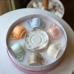 Generic Classic Porcelain Coffee Set, 6 Cups and 6 Plates, Elegant Serving Set - Image 2