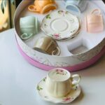 Generic Classic Porcelain Coffee Set, 6 Cups and 6 Plates, Elegant Serving Set - Image 4