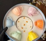 Generic Classic Porcelain Coffee Set, 6 Cups and 6 Plates, Elegant Serving Set - Image 6