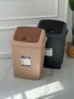 Planet Garbage Container,Trash Basket with Pedal & Small Square Lid at Top for Hygienic Use, ON Wheels &Inner Bucket For Durability,use in schools, hospitals, Universities, Malls, 40L - Image 2