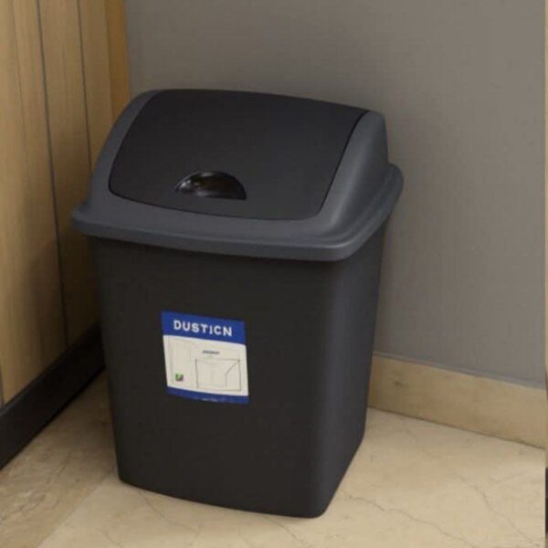 Planet Garbage Container,Trash Basket with Pedal & Small Square Lid at Top for Hygienic Use, ON Wheels &Inner Bucket For Durability,use in schools, hospitals, Universities, Malls, 40L