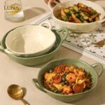 ELEGANT DESIGN: Features a beautiful blue wave pattern on white porcelain, adding a chic and sophisticated touch to your table setting for special occasions and everyday dining PREMIUM PORCELAIN CONSTRUCTION: Made from high-quality porcelain material that is durable, chip-resistant, and maintains its elegant appearance through regular use GENEROUS SIZE: Large 23cm diameter round plate provides ample space for serving desserts, appetisers, salads, or main courses to family and guests VERSATILE SERVING DISH: Perfect flat plate design ideal for presenting cakes, pastries, cheese platters, canapés, and other culinary creations in an elegant manner DECORATIVE AND FUNCTIONAL: Combines artistic Japanese-inspired wave motifs with practical everyday use, suitable for both casual meals and formal entertaining - Image 4