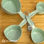 4-piece measuring cup set with a practical design for accurate ingredient measurement, ideal for daily cooking and perfect for modern kitchens and organized food prep.(pink & green) - Image 4