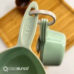 4-piece measuring cup set with a practical design for accurate ingredient measurement, ideal for daily cooking and perfect for modern kitchens and organized food prep.(pink & green) - Image 6