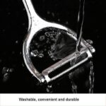 ⁦Potato Vegetable Peeler for Kitchen, Stainless Steel Y-Shaped Rotating Peeler with Ergonomic Non-Slip Handle, Household Fruit Peeler,…⁩ - الصورة ⁦7⁩