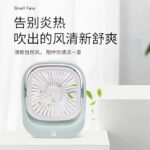 USB Desk Fan Strong Wind Quiet Operation 3 Speed Mini Table Fan 360 Degree Rotatable Head for Home Office - Multicolor - Image 3