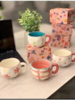 Porcelain Mug Multi Shapes and Colors Stylish Art Touch" Porcelain Mug Porcelain Cups Porcelain Tea Cups Porcelain Coffee Mug Fancy Cups Colorful Ceramic Cups Decorative Mugs Elegant Mugs