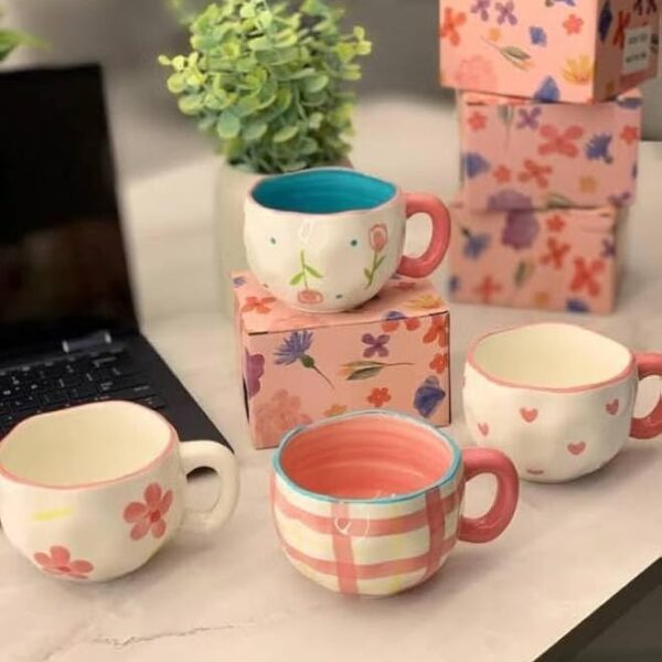 Porcelain Mug Multi Shapes and Colors Stylish Art Touch" Porcelain Mug Porcelain Cups Porcelain Tea Cups Porcelain Coffee Mug Fancy Cups Colorful Ceramic Cups Decorative Mugs Elegant Mugs