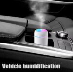 Aroma Diffuser for Home Portable Portable Ultrasonic Portable 230ml Tank Mini USB Wire Perfume Diffuser Humidifier Essential Oil Diffuser 7 Assorted Colors LED Light - Image 4