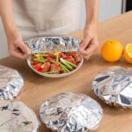 ⁦Generic Thermal Silver Aluminium Food Storage Cover Bags, Reusable, Keeps Food Fresh, Pack of 10, Fits Most Sizes.⁩ - الصورة ⁦3⁩