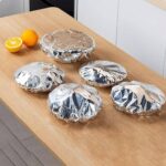 ⁦Generic Thermal Silver Aluminium Food Storage Cover Bags, Reusable, Keeps Food Fresh, Pack of 10, Fits Most Sizes.⁩ - الصورة ⁦2⁩