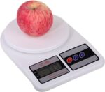 ⁦Portal High Accuracy Digital Kitchen Scale 10 Kg - White Electronic Weight Scale - Portable Kitchen Food LCD Display Scales⁩ - الصورة ⁦3⁩