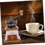 Manual Coffee Grinder, Vintage Wooden Hand Coffee Bean Grinder Coffee Mill Machine with Hand Crank for Drip Coffee French Press/Moka Pot/Siphon Pot/Espresso Machine/Drip Cone - Image 3