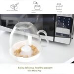 Microwave Popcorn Container - Prepare delicious and easy popcorn with this sturdy plastic container perfect for home movie nights (1pc) - Image 4