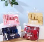 Travel Beauty - 6 Piece Trip Organizer Set Contains 1 Pump + 2 Bottles + 1 Long Pack + 2 Packs Creams and Airtight Bag.Multi-Use Painful Colors -(black &white) - Image 2