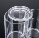 ⁦Next Store Clear Acrylic Double Design Kitchen Organizer Set of 2 and 2 Lids⁩ - الصورة ⁦3⁩