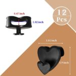 ⁦Generic Plastic Heart Clothes Hanger 12-Pieces Set⁩ - الصورة ⁦2⁩
