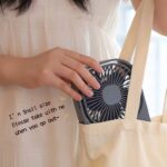 USB Desk Fan Strong Wind Quiet Operation 3 Speed Mini Table Fan 360 Degree Rotatable Head for Home Office - Multicolor - Image 2