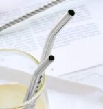 ⁦Stainless Steel Set - 6 Piece Spoon and Shaker Set with Brush Designed to Meet the Needs of Juices, Cereals and Prep Fruits⁩ - الصورة ⁦5⁩