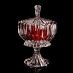 Luxury Crystal Serving Bowl with Lid – Imported Clear Glass Date and Snack Dish, Elegant Table Centerpiece for Ramadan - Image 4