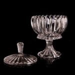 Luxury Crystal Serving Bowl with Lid – Imported Clear Glass Date and Snack Dish, Elegant Table Centerpiece for Ramadan - Image 3