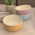 Generic Fluted Porcelain Bowl - multi color - Image 3
