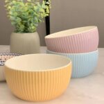Generic Fluted Porcelain Bowl - multi color - Image 4