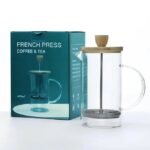 Clever chef French press coffee maker, maximum flavor coffee brewer with superior filtration Gold