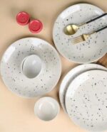 ⁦Tognana Madison 1-Piece Porcelain Dinnerware Set 23cm, Beige⁩ - الصورة ⁦3⁩