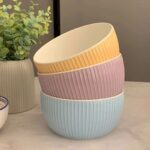 Generic Fluted Porcelain Bowl - multi color - Image 2