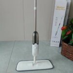 Lokem Microfibre Mop Spray with Tank and 2 Reusable Pads, 360° Rotating Mop for All Types of Floors, White - Image 2